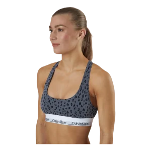 Modern Cotton Unlined Bralette Grey