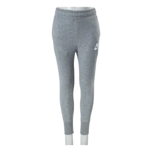 Sportswear Club Big Kids' (Girls') French Terry Pants CARBON HEATHER/WHITE