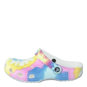 Classic Tiedye Graphic Clog K White/multi