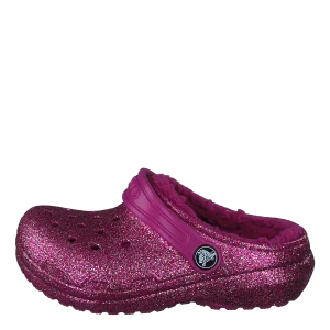 Classic Lined Glitter Clog T Fuchsia Fun/multi