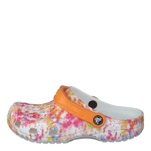 Classic Tiedye Graphic Clog K Orange Zing/multi