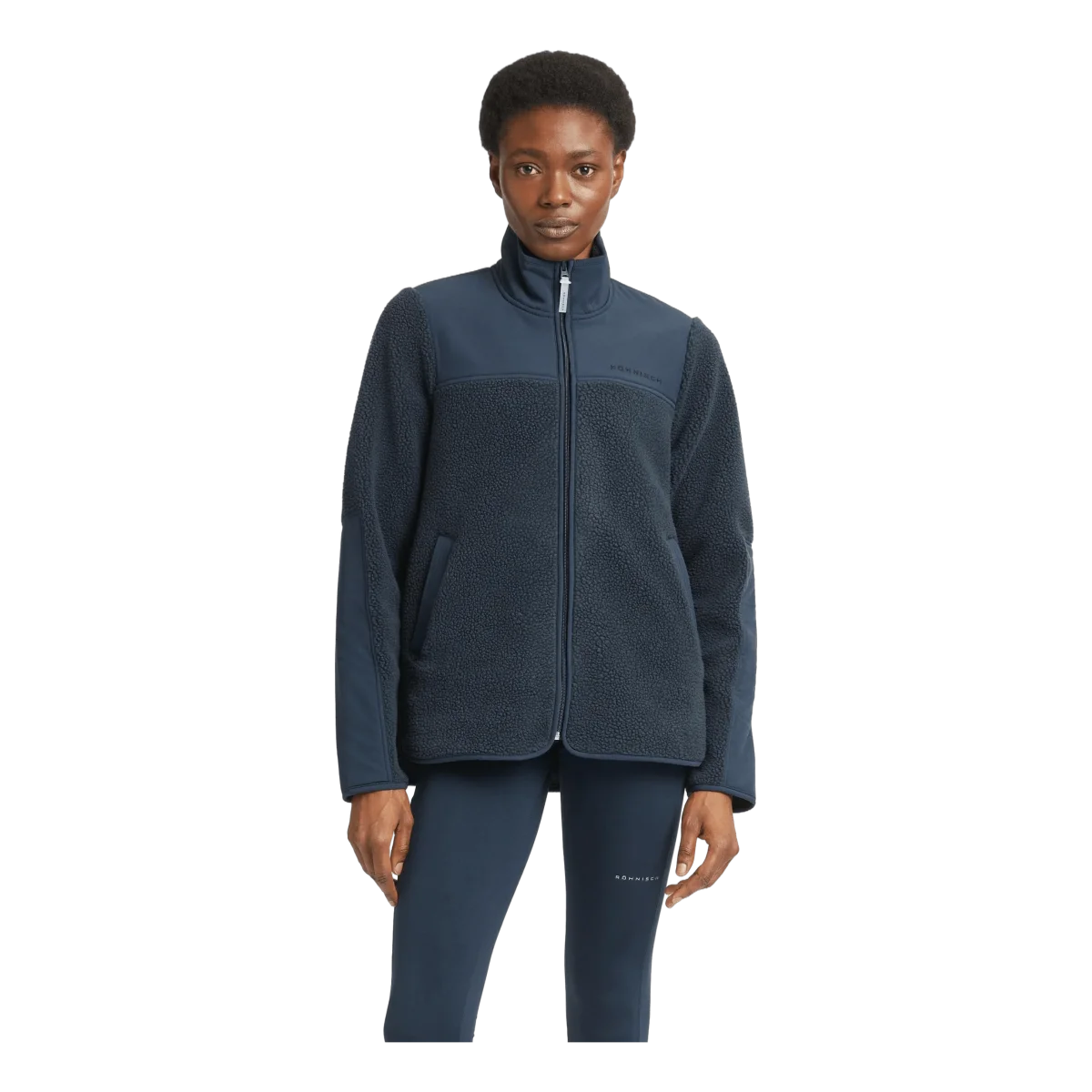 Phoebe Pile Jacket Space Navy - Image 2