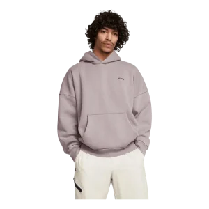 Ua Icon Hwt Flc Wash Os Hood Tetra Gray
