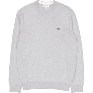Monochrome Cotton Crew Neck Sw Cca Silver Chine