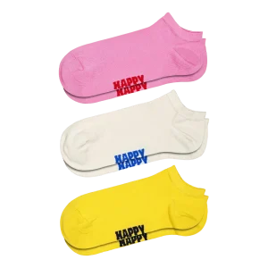 3-pack Solid Low Socks Pink
