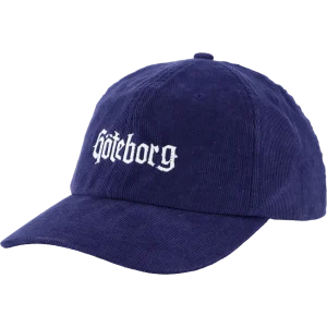 Göteborg Corderoy Dudecap Navy/white