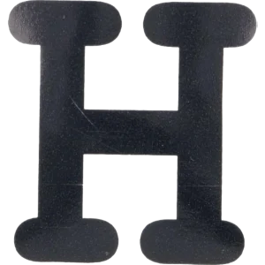 Klistermärke Bokstav H