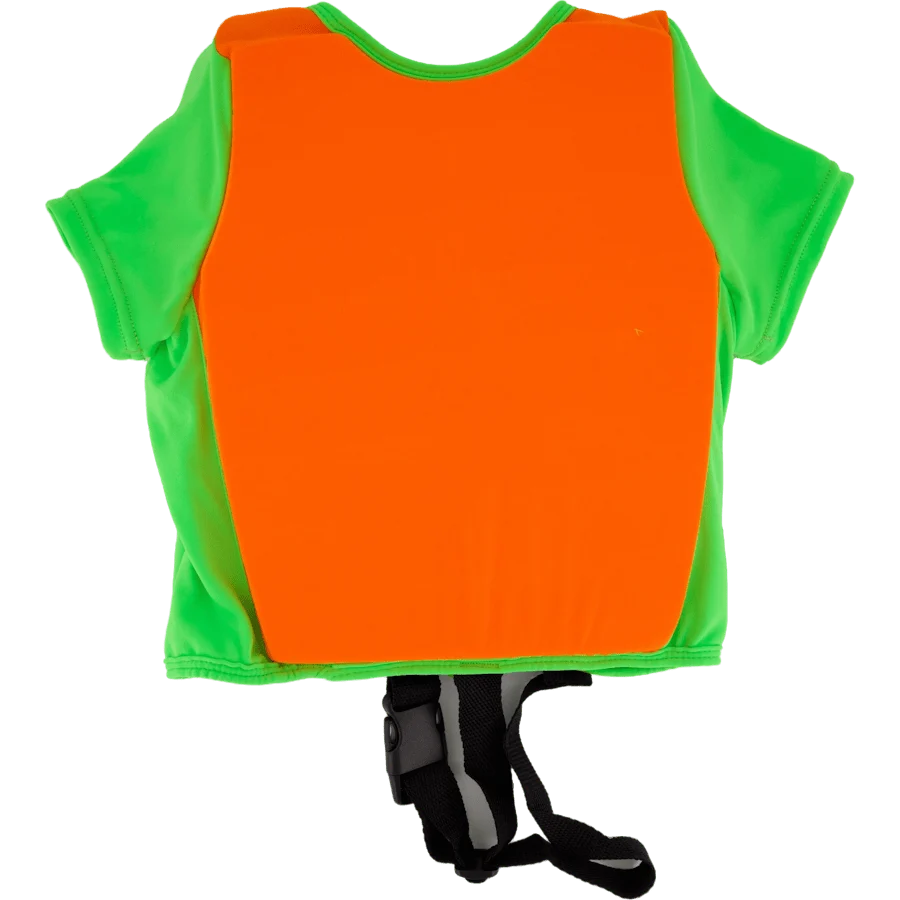 Swim Vest Orange/Lime - Image 3