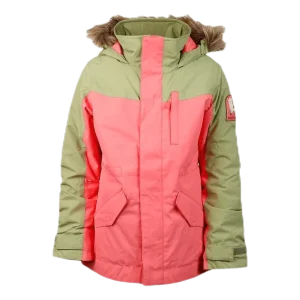 Girls Aubrey Parka Jacket Orange