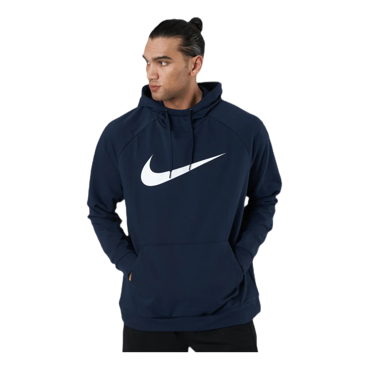 Dri-FIT Men's Pullover Training Hoodie OBSIDIAN/WHITE - Image 3